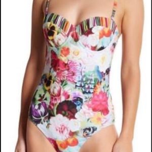 One piece floral bathing suit by Ted Baker